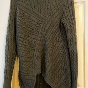 Charcoal Cable Knit Sweater